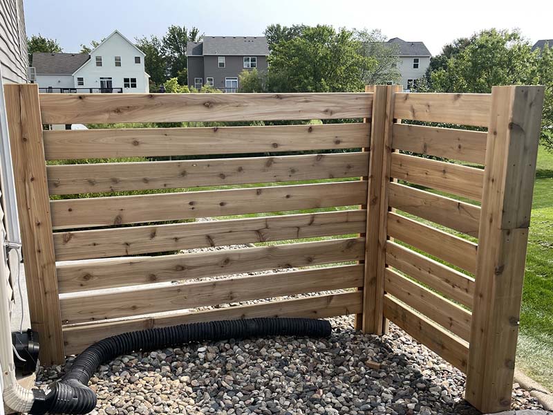 Decorative Fence Example in Mankato Minnesota