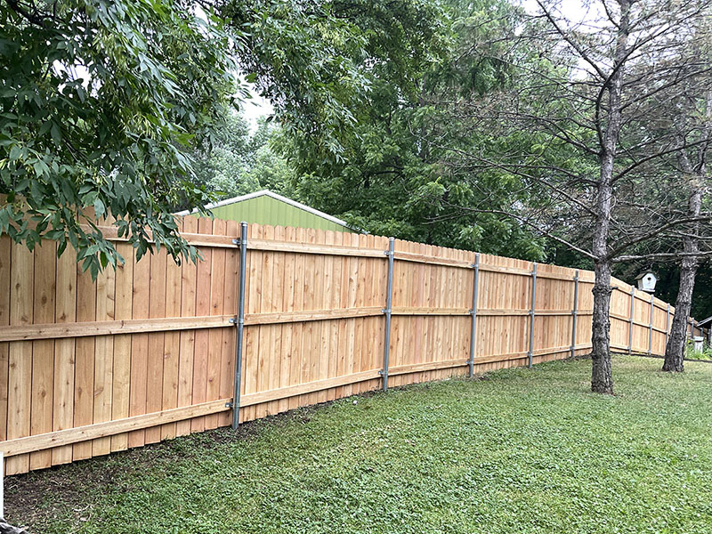 North Mankato Minnesota wood privacy fencing